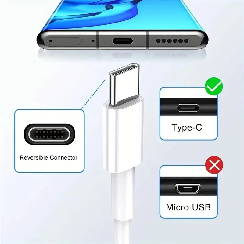 รูปสินค้า สายชาร์จ USB Type-C ชาร์จเร็ว 120W สำหรับมือถือทุกยี่ห้อ