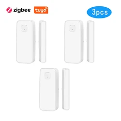 Capteur d'ouverture/fermeture de porte intelligent Tuya, wi fi, application Notification, fonctionne sur batterie, prend en charge Alexa Google Home, pas besoin de Hub 