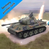 Henglong Large German Leopard Combat Remote Control Heavy Tank Remote Control Tank Vehicle Bb Bullet Infrared Combat System Gift 1
