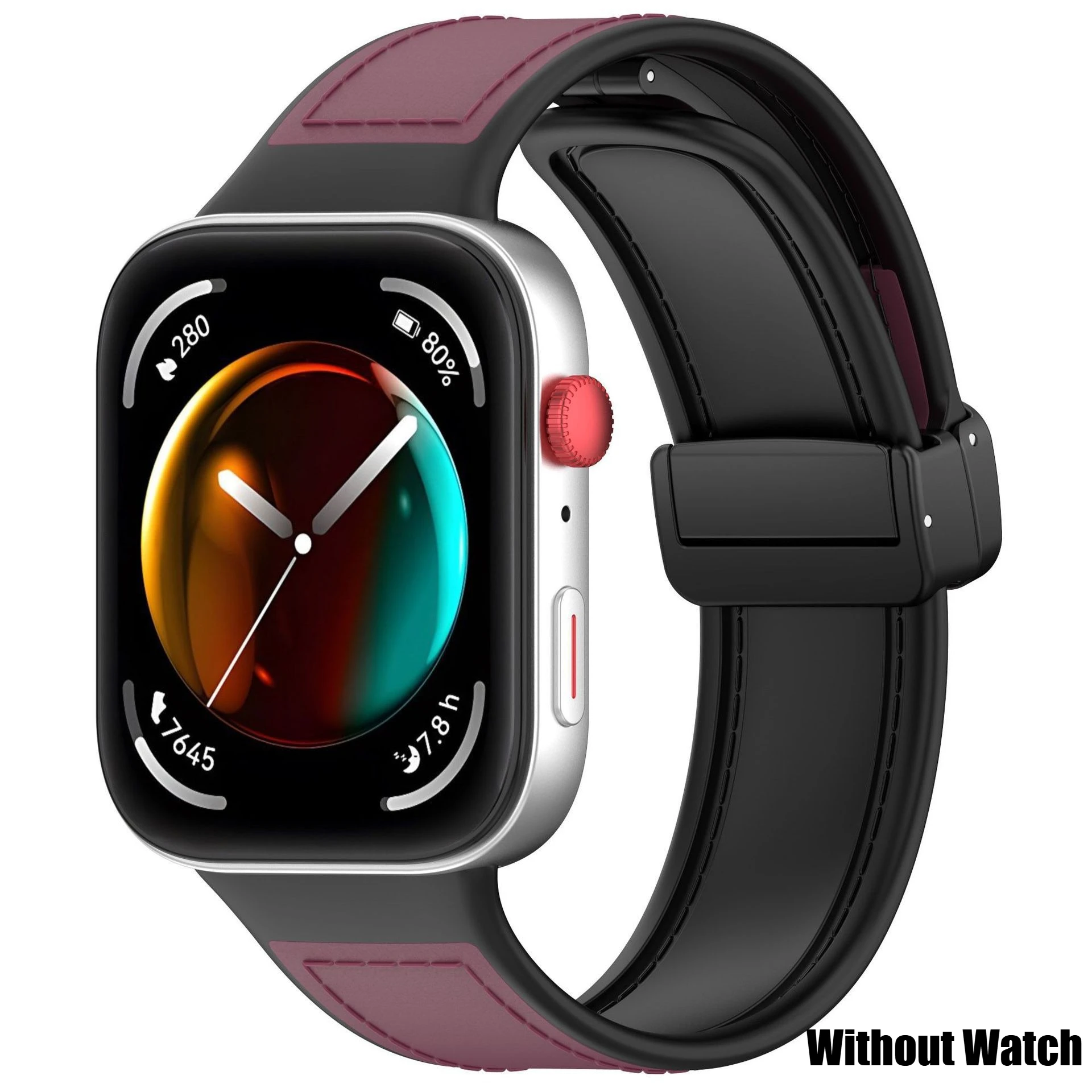 Elegant Leather Bracelet with Magnetic Closure - Premium Strap Accessory