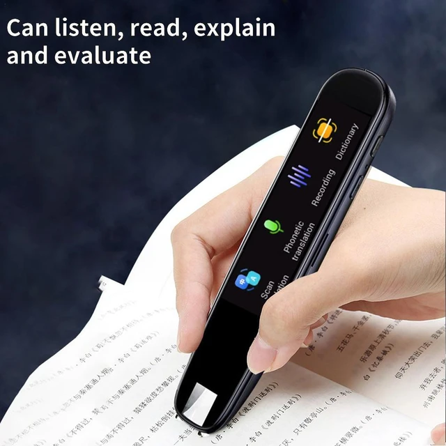 Dictionnaire de scanner de stylo Mobile Scanning Pen Translator, Équipement de traduction vocale avec 112 langues, numérique Ocr Lecteur  de stylo pour Languag