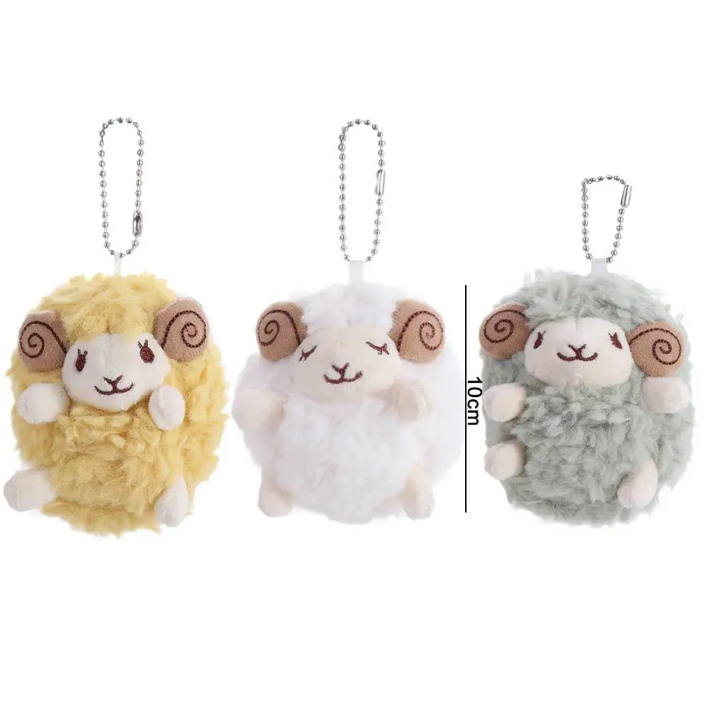 Cartoon Anime Mini Sheep Plush Keychain Lamb Mini Sheep Sheep Plush Pendant Soft Fluffy Soft Lamb Doll Ornament Children Toys