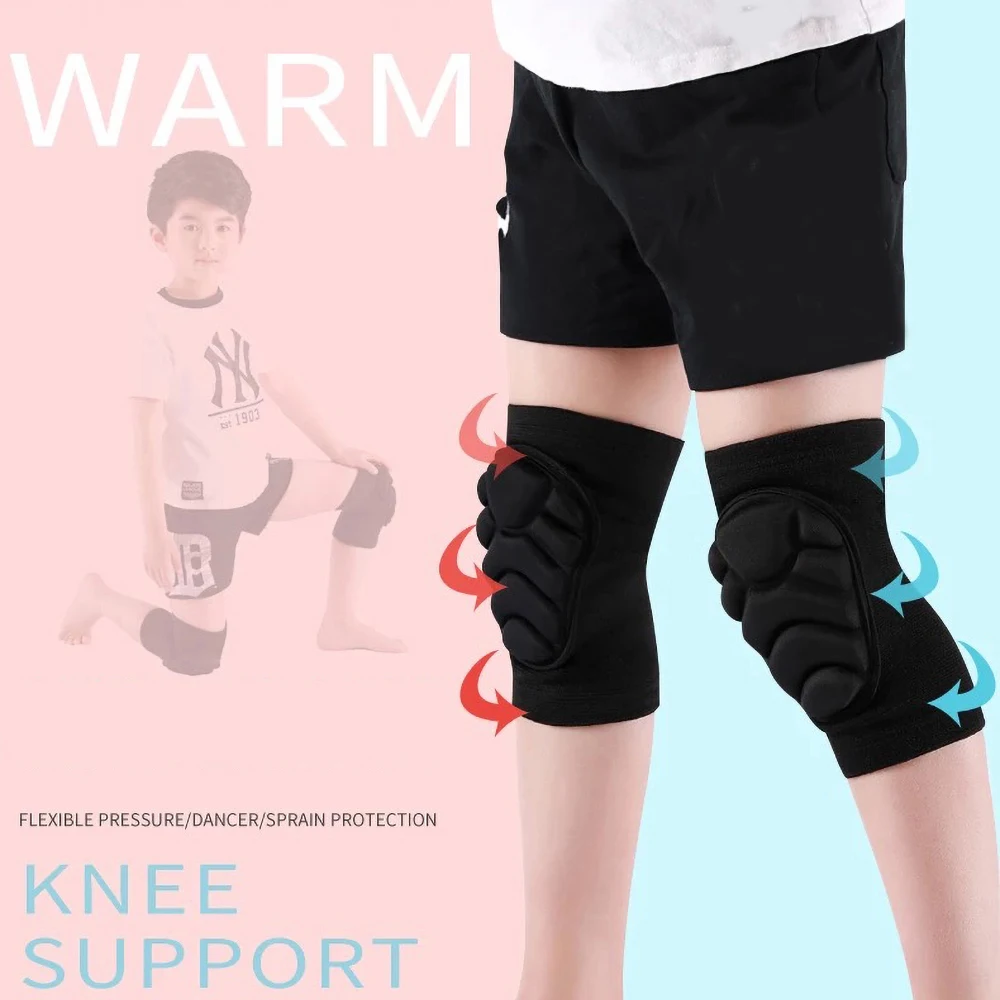 Sports Knee Pads 1 Pair Breathable MTB Knee Protector Anti-slip Basketball Knee Pads Mountain Bike Cycling Dancing Elbow Brace Support Kids, sports knee pads