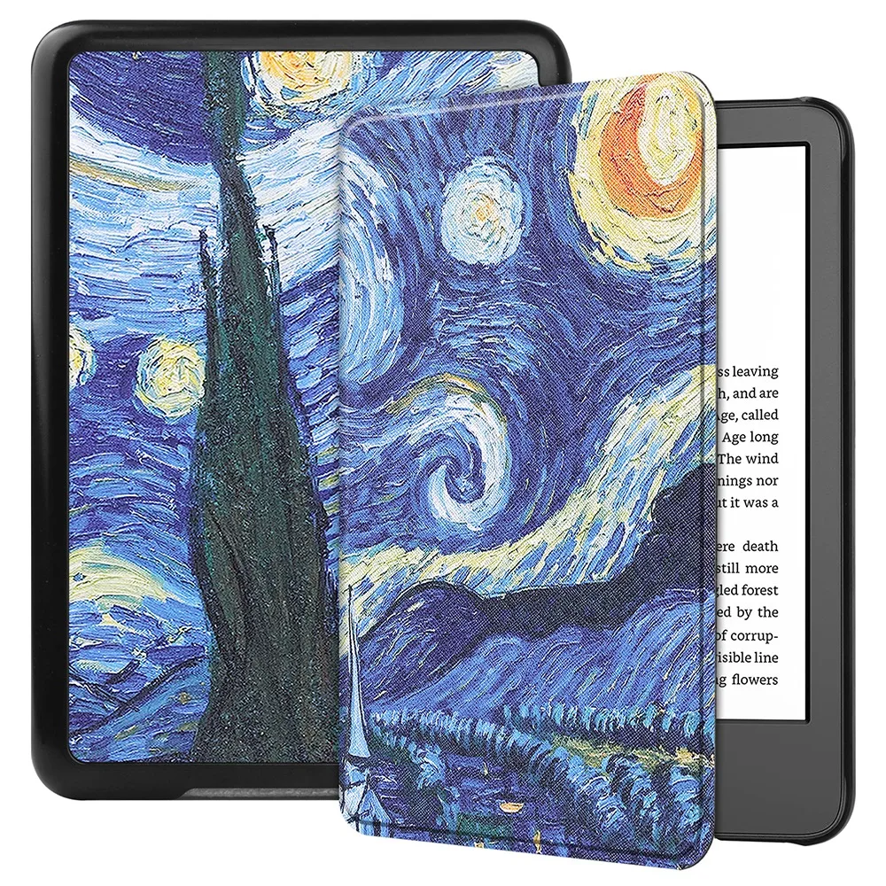 Magnetic PU Leather Smart Case for Kindle 6-Inch 2024 Edition