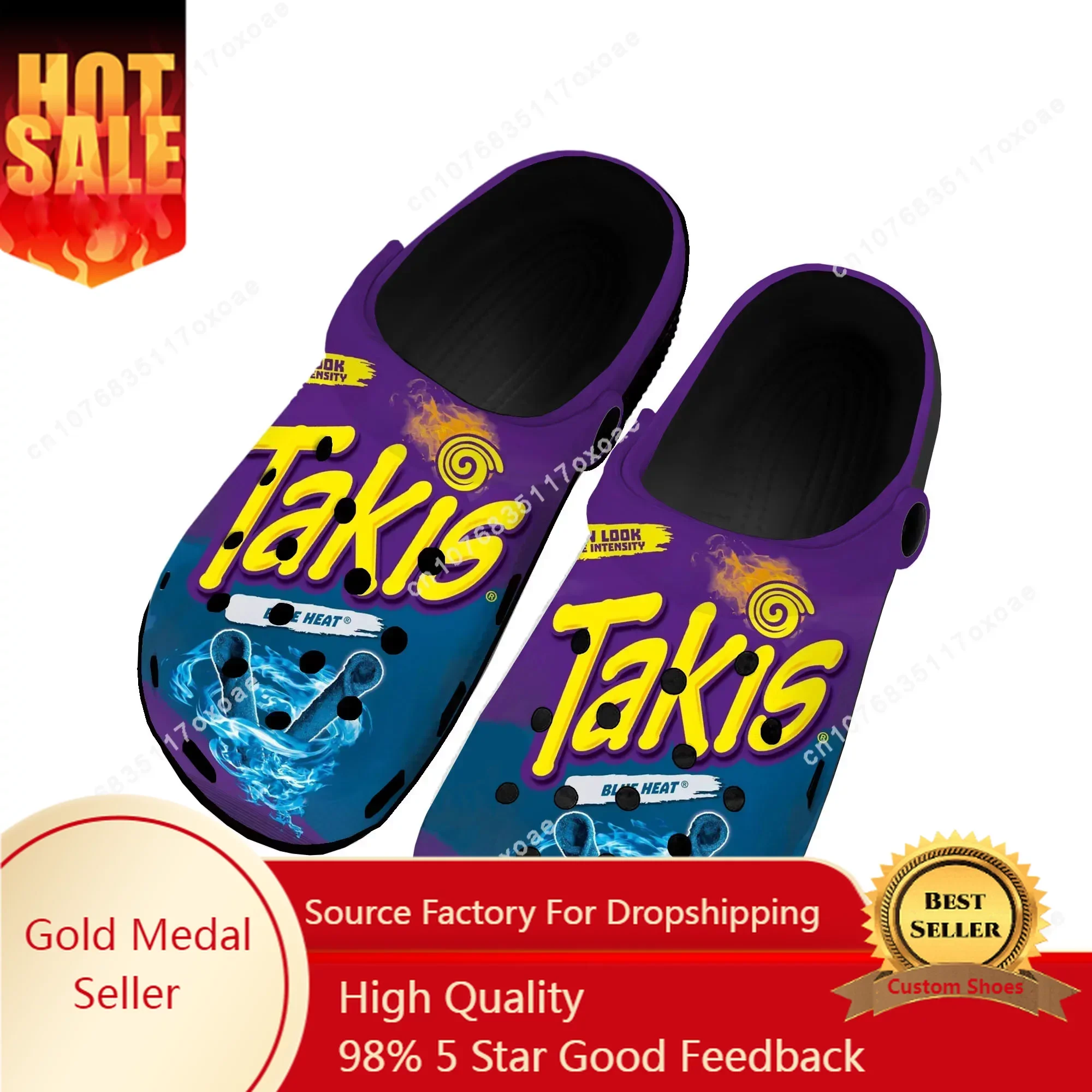 

Funny Chips Takis Food Snack 3D Print Men Women Classic Clogs Slippers Shoes EVA Ligtweight Sandals Summer Beach Outdoor-7