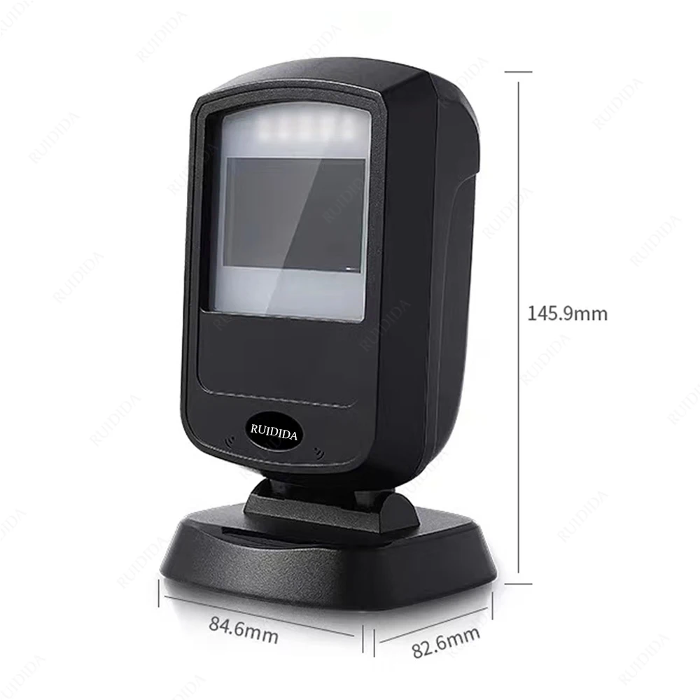 scanner printer 1D 2D Supermarket Hands-Free Barcode Bar Code Scanner QR Code PDF417 USB Platform Big Desktop Reader Wired Store Shop Scanning computer scanner