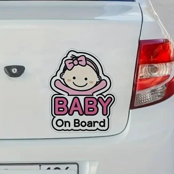 Adesivi per auto Simpatico cartone animato Bambino a bordo Adesivo Segno Adesivi Decalcomania decorativa per auto Accessori per auto automóvil