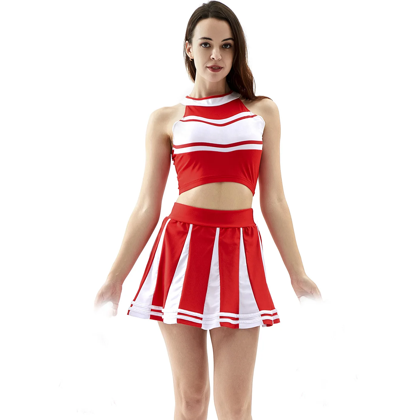 S-XL Cheerleading Co stume Pleated Skirt Cheerleading Costume Performance Costume Uniform