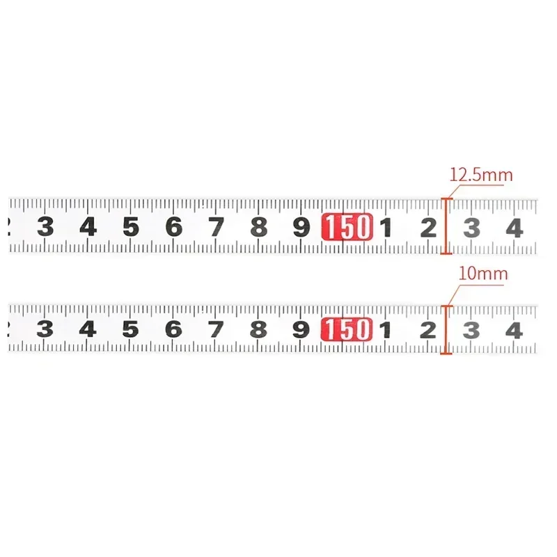 Cuttable Self-adhesive Scale Strip Stickers 10/12.5mm Width Metal Tape Measure Miter Track Router Table Saw Measuring 0.5-1M tape measure measuring tape