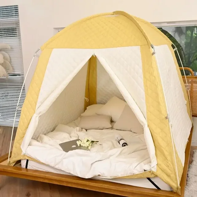 가을 겨울철에 따뜻함과 편안함을 더하는 실내 가정용 침대 텐트