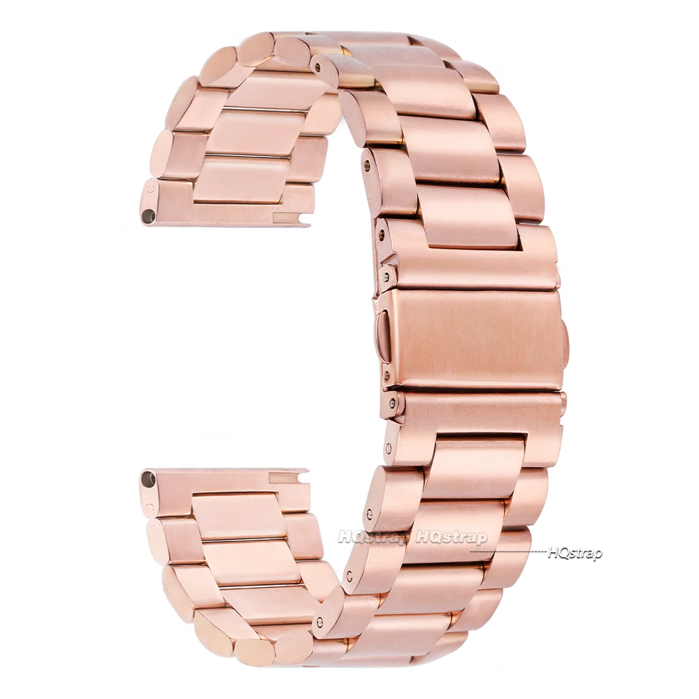 Premium Stainless Steel Quick Release Watch Strap, 20mm/22mm Metal Band Replacement