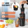 VEVOR Masticating Juicer Cold Press Juicer Machine 2.6" Large Feed Chute Slow Juicer Juice Extractor Maker with High Juice Yield 4