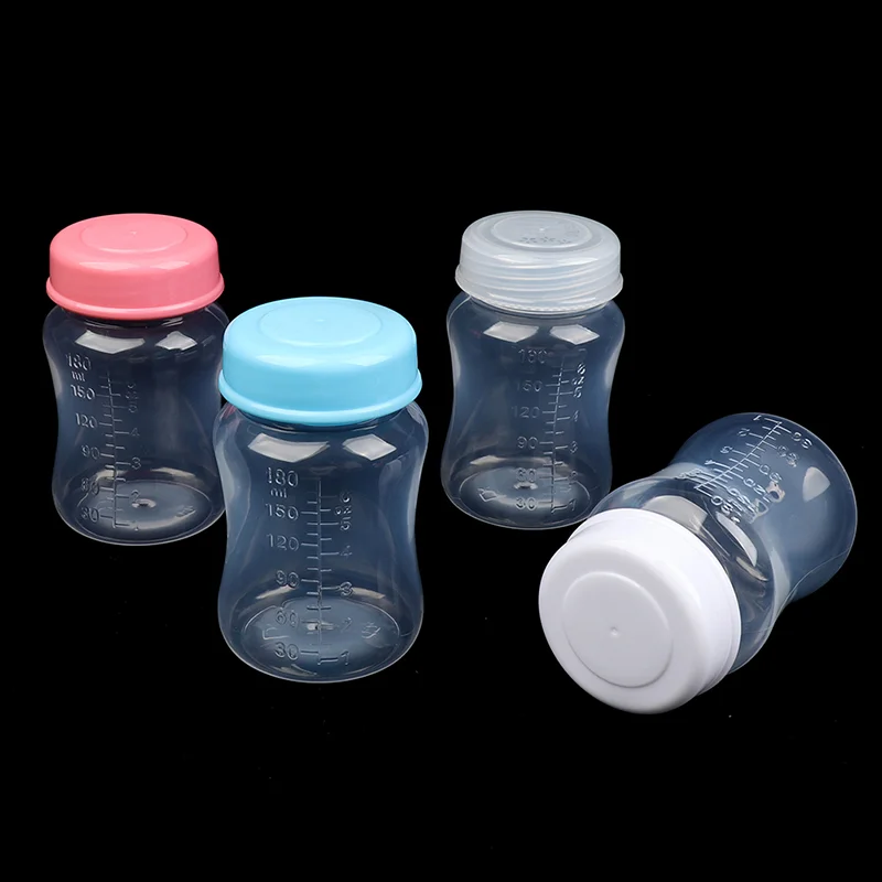 180ml Breast Milk Storage Bottle Wide Neck Infant Newborn Food Freezer Fresh Cup
