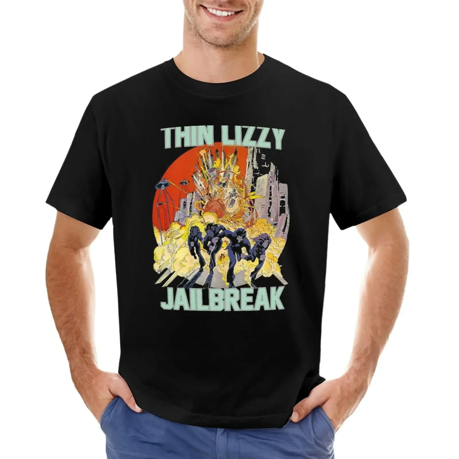 

Lizzy Jailbreak T-Shirt Aesthetic clothing tops summer top mens clothes
