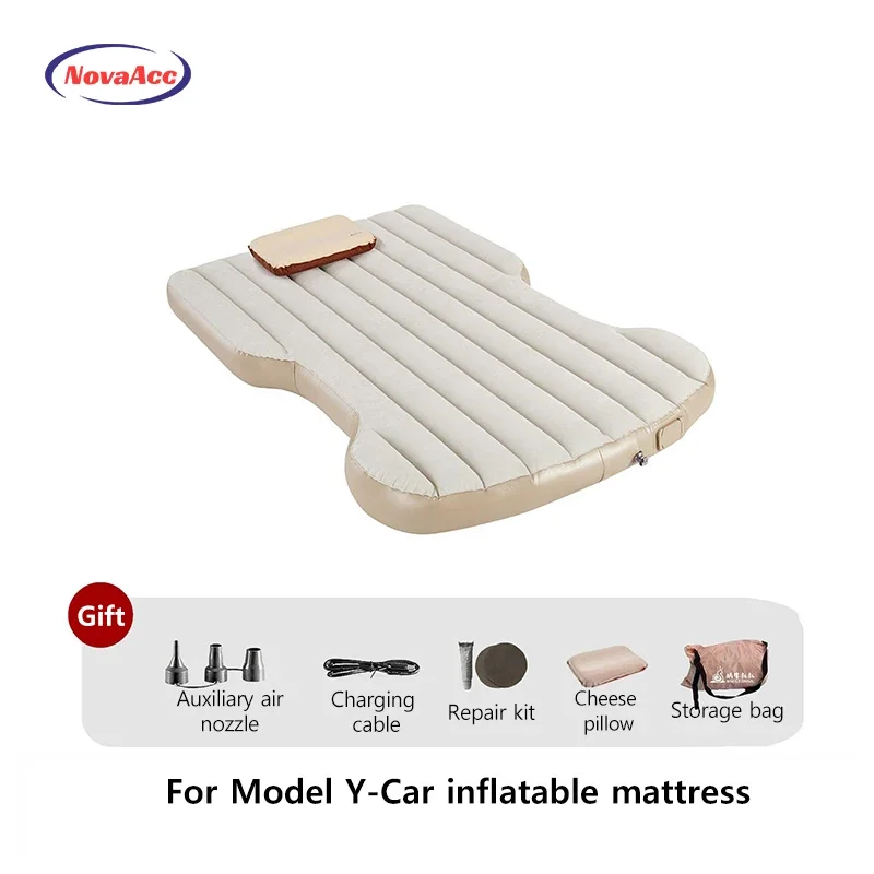 מזרנים נפחים לרכב NovaAcc עבור Tesla Model Y 2021-2025 Juniper עם משאבת אוויר לנסיעות בחוץ ולמחנאות