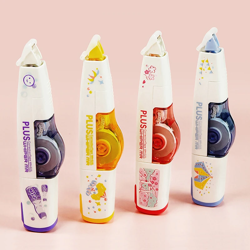 PLUS Kawaii Correction Tape WH-615L Back To School Supplies Replaceable Refill Limited Pattern Corrector Tape Stationery