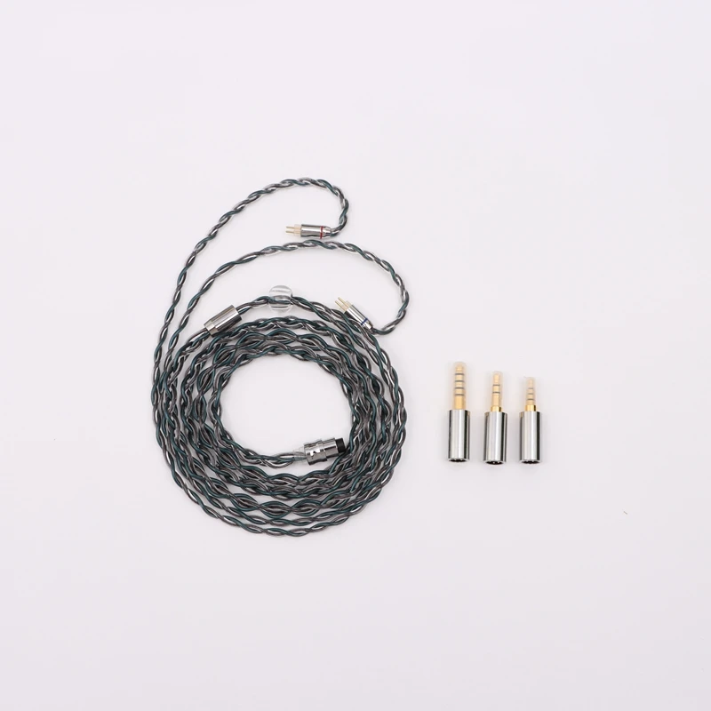 

XINHS 4-core 7N dark blue single crystal copper+black graphene headphone cable modular cable, suitable for headphones with 0.78