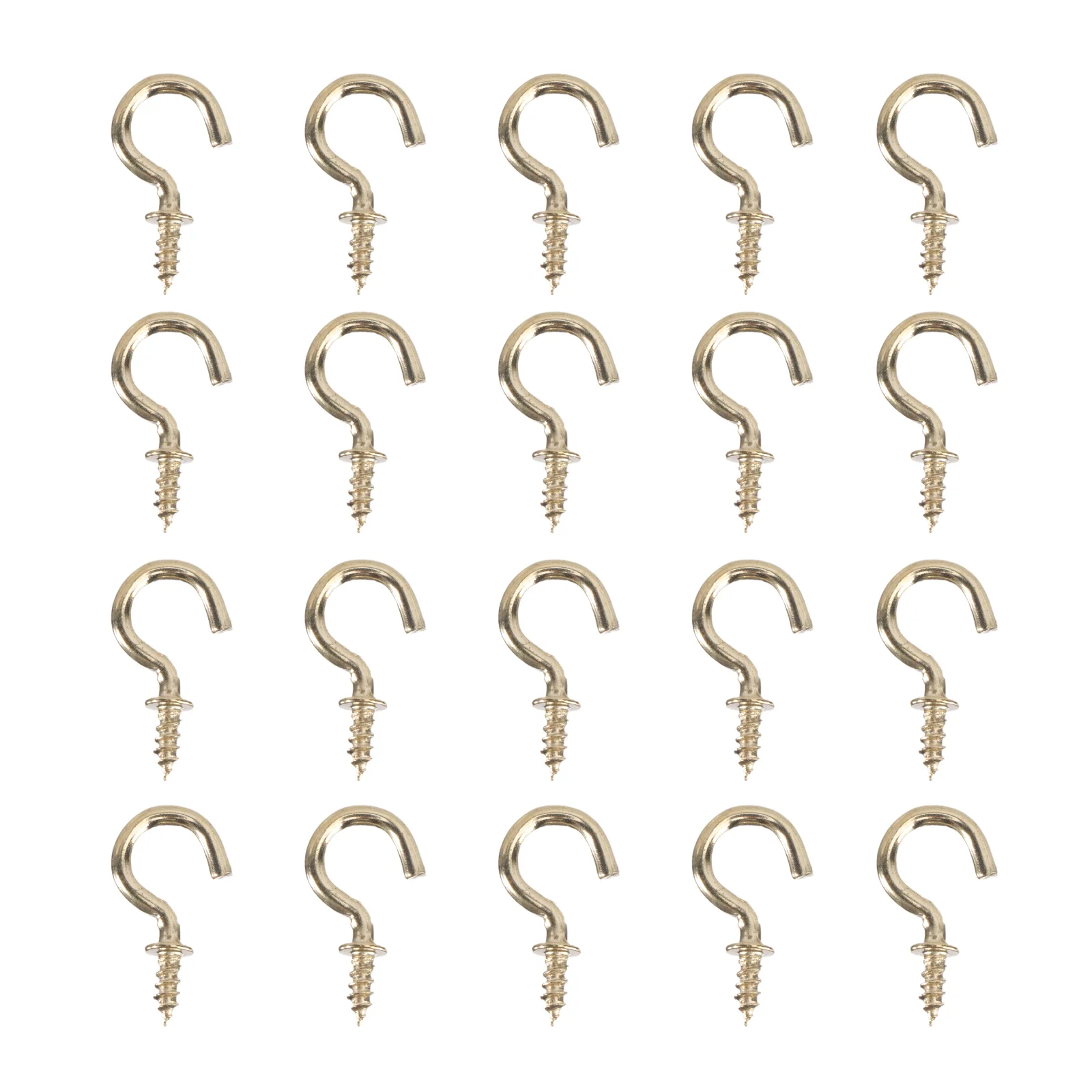 

Heavy Duty Copper Plated Metal Screw-In Ceiling Hooks Cup Hooks Hanger High Quality