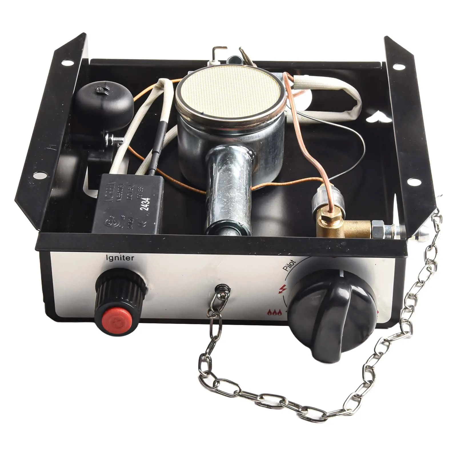 47 000 BTU Patio Heater Burner Module Replacement With Regulator Assembly Kit Replacement Burner Module For 4-sided Glass Tube