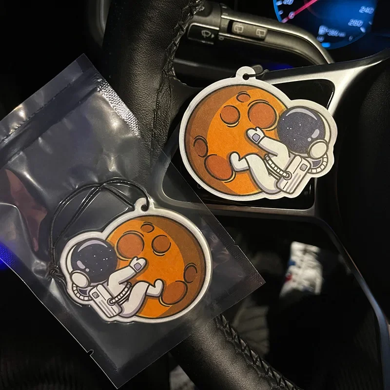 Cartoon Car Fragrance Piece Rearview Mirror Hanging Perfume