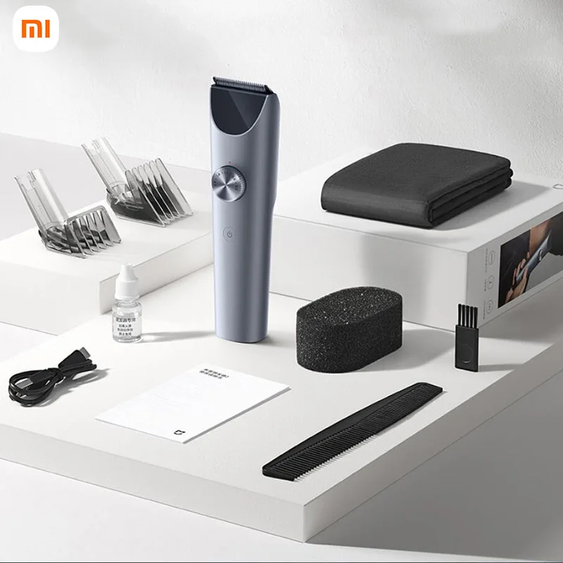 

Xiaomi Hair Clipper 2 Digital Display Wireless Trimmer Cutting Barber IPX7 Titanium Alloy Blade Men Sideburns Electric Shaver