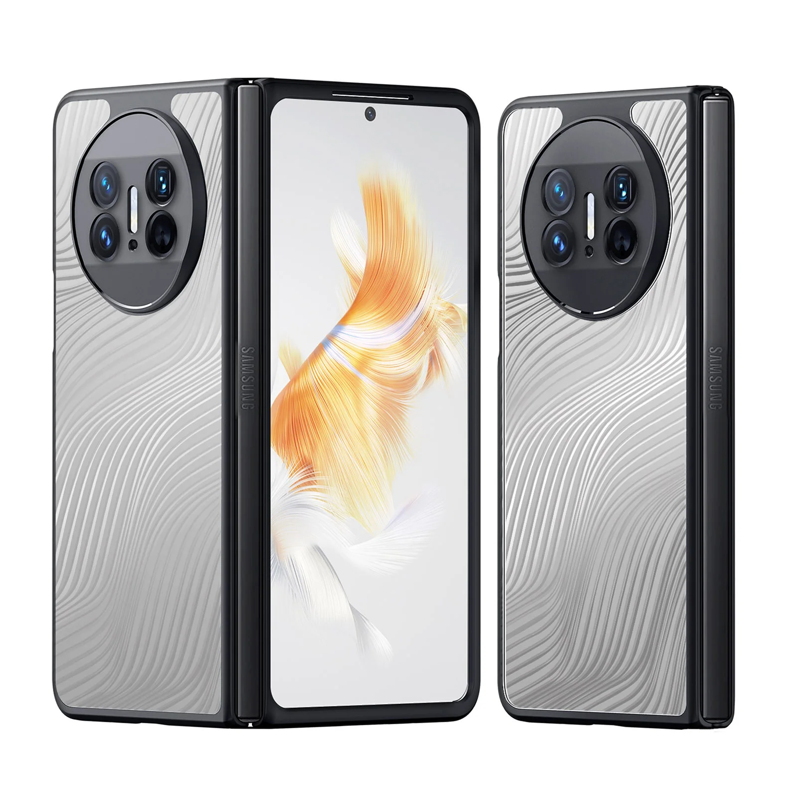 

Прозрачный чехол для Huawei Mate X5 X3, Матовый акриловый ударопрочный чехол из поликарбоната и ТПУ с подушкой безопасности, противоударный чехол для Huawei Mate X5, чехол