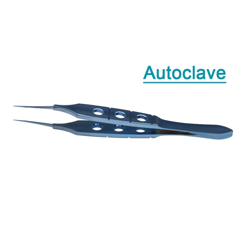 88mm Titanium Alloy Toothed Forceps Autoclavable Ophthalmic Tweezers