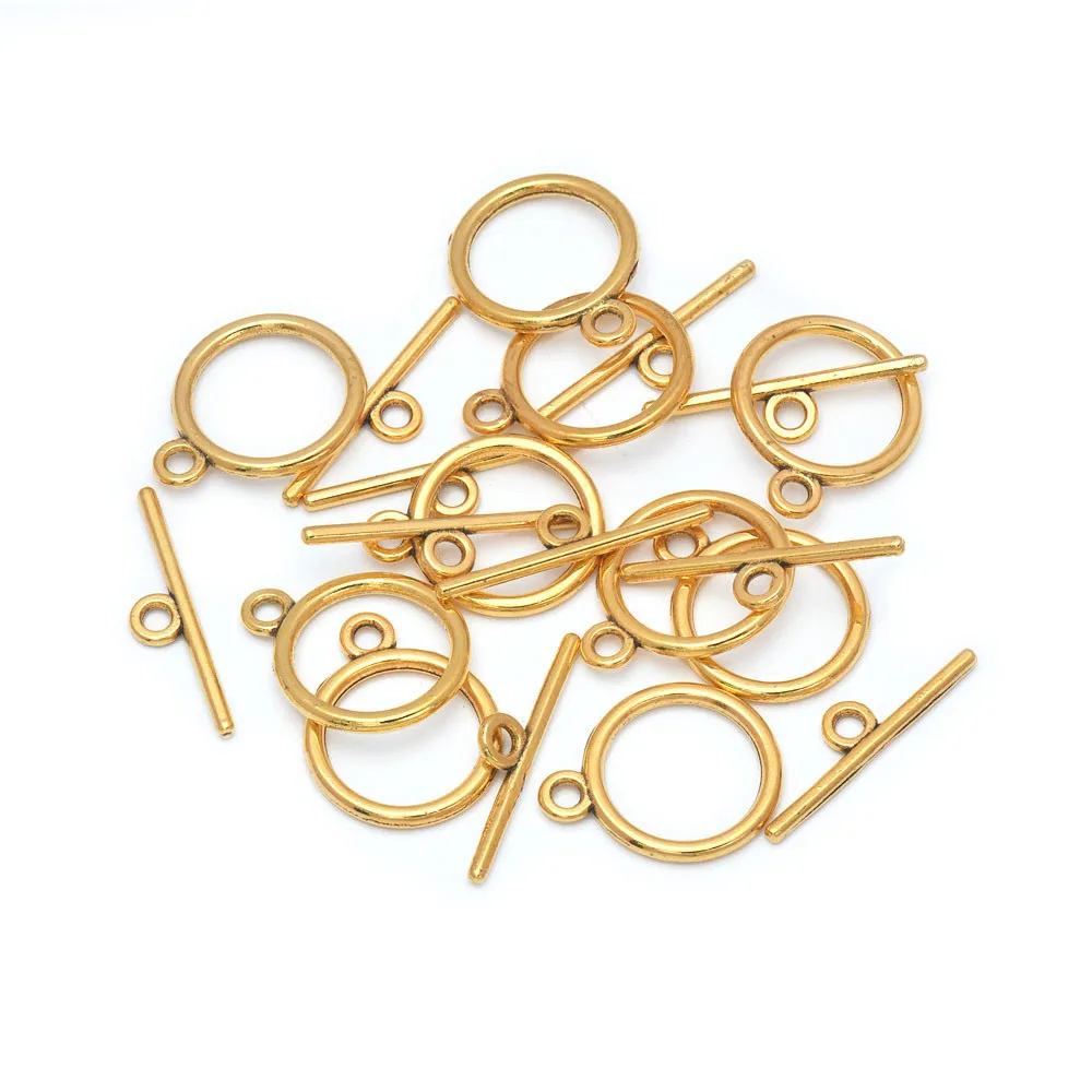 10 Sets Ringverschlüsse, Endverschlüsse, Verbinder für die Herstellung von Armbändern, Halsketten und Schmuckkomponenten – Detail 2