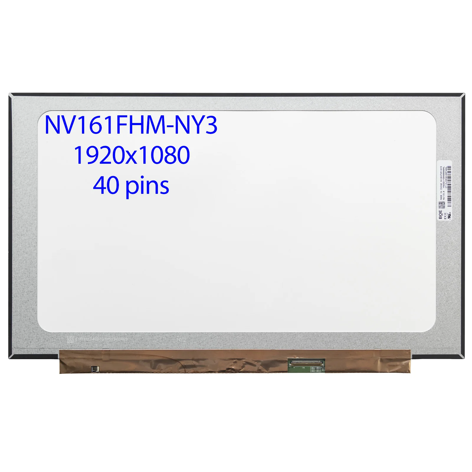 Schermo Lcd Per Laptop Ips 16.1Hz Da 144 "Nv161Fhm-Ny3 Per Hp Pavilion Gaming 16-A 16T-A Omen 16-B Display 1920X1080 Edp 40Pin