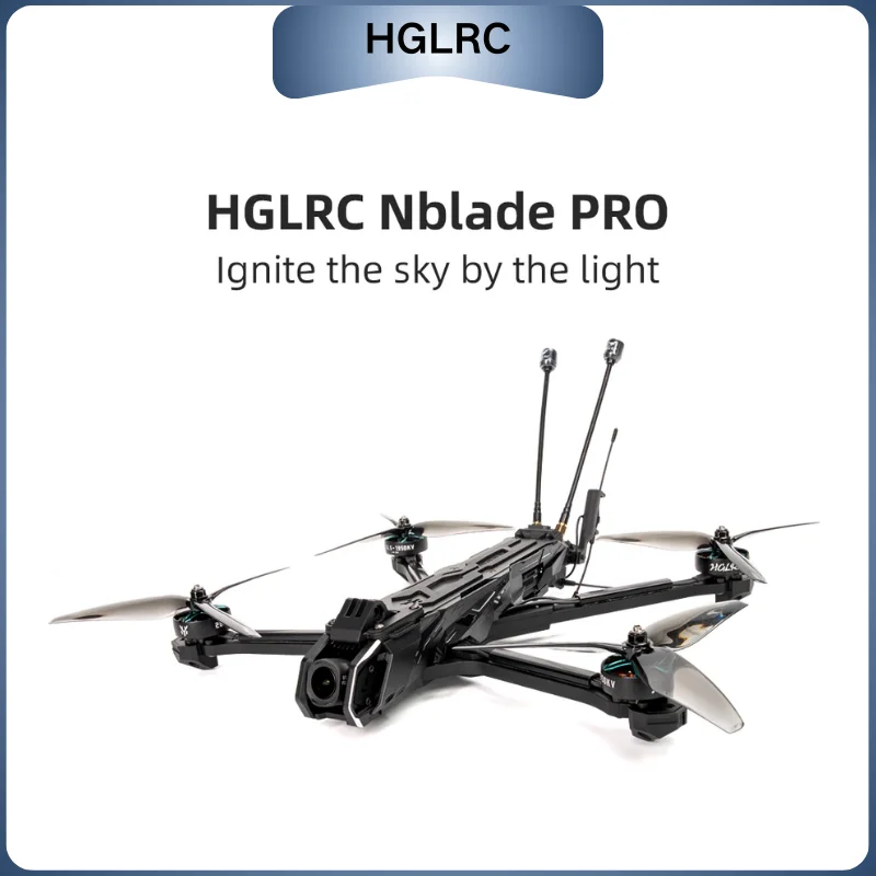 HGLRC Nblade PRO 7인치 FPV 드론: 장거리 쿼드콥터 파워 키트, 아날로그/DJI O4 Pro 비디오 시스템 호환