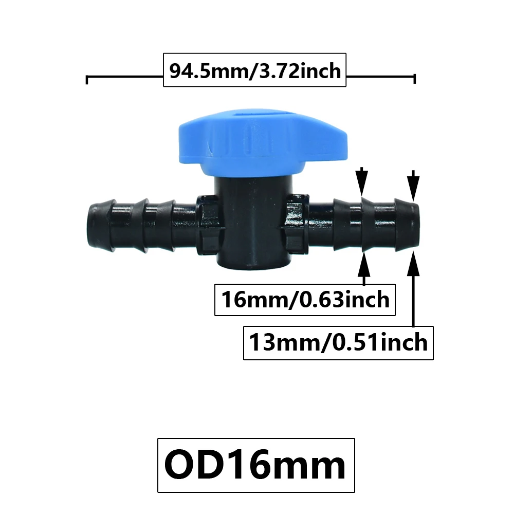 16mm 20mm Hose Garden Tap DN16 DN20 Irrigation Water Valve Mini Valve Waterstop Connectors Garden Hose Adapter