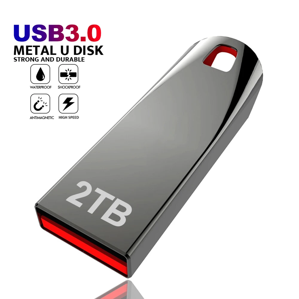 Flash Drive Metal USB 3.0 2TB 1TB High Speed