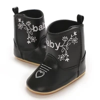 Baby Winter Boots With Rubber Soles Anti-slip Baby Western Style Denim Boots Baby Shoes 0-18Months 2