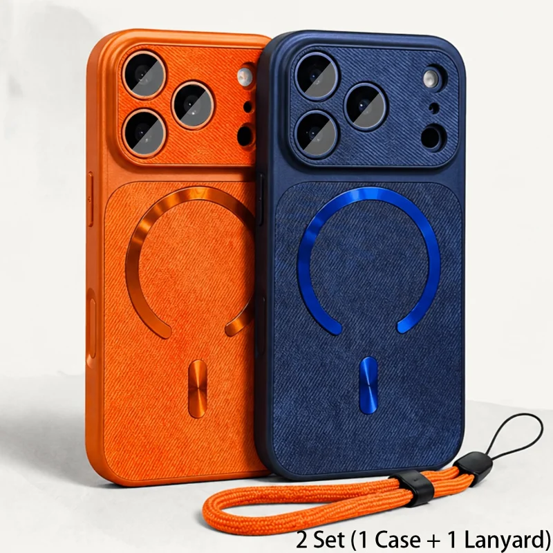 Luxury Magnetic Fabric Phone Case For Iphone Pro Max Protective_voghion.com
