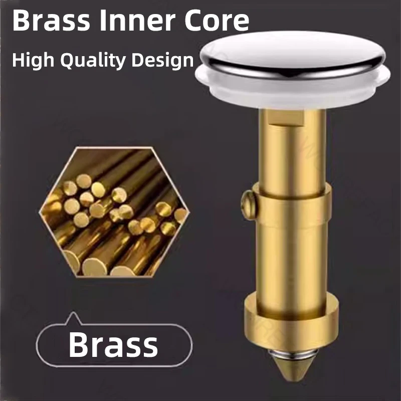 304 Stainless Steel Bathroom Sink leaking Plug Filter Pop Up Sink Drain Filter Detachable Embedded Basket bathroom sink plug washbasin leak plug sink drain strainer stainless steel sink