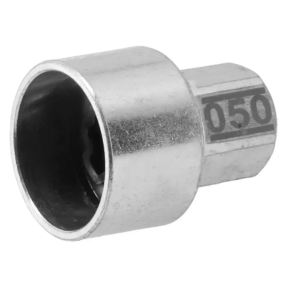 Tire Wheel Lock Anti Theft Screw Bolt 50 Key Socket For BMW F20/F21 Silver Steel Auto Accessories Tools