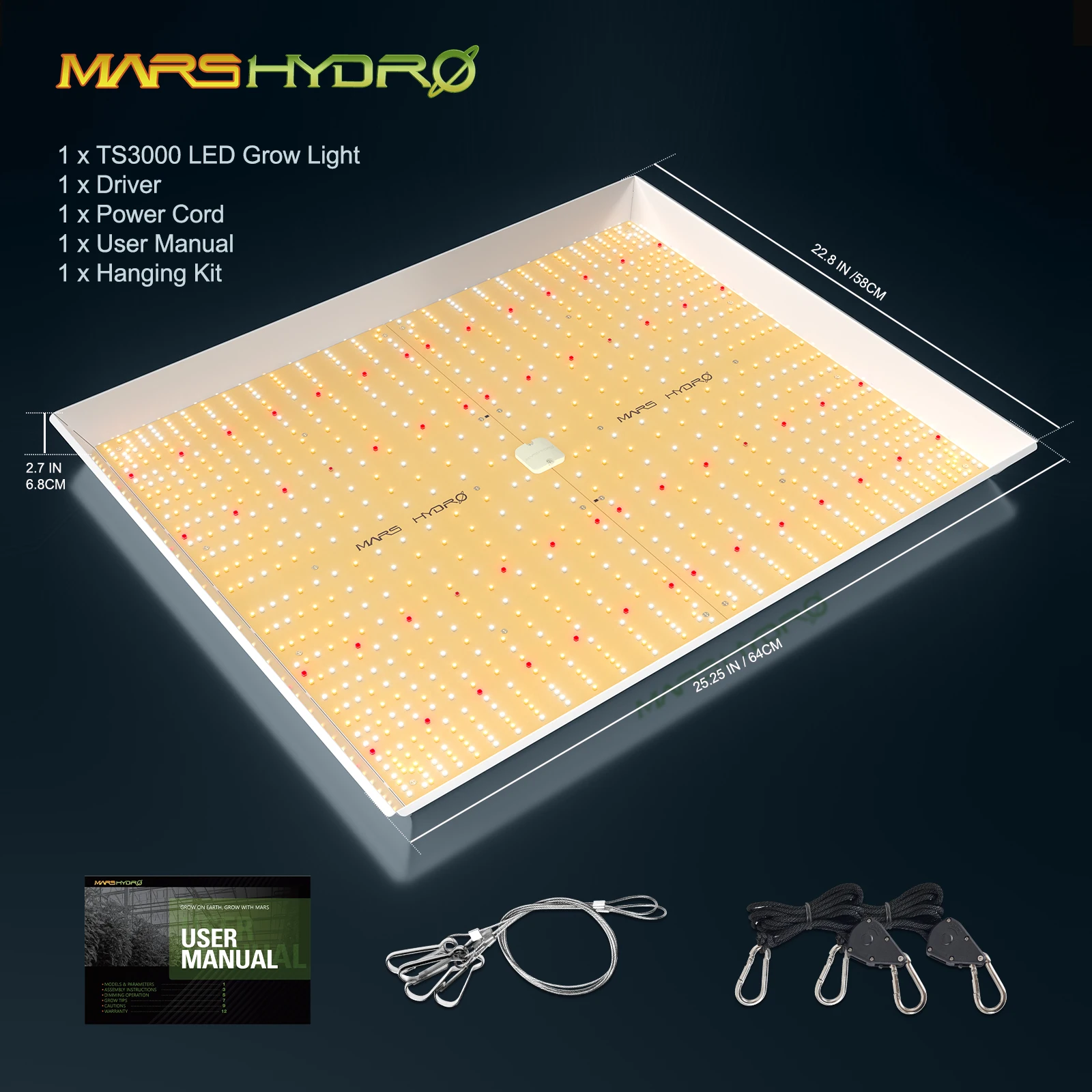 Mars Hydro FC 3000 Full Spectrum LED Grow Light