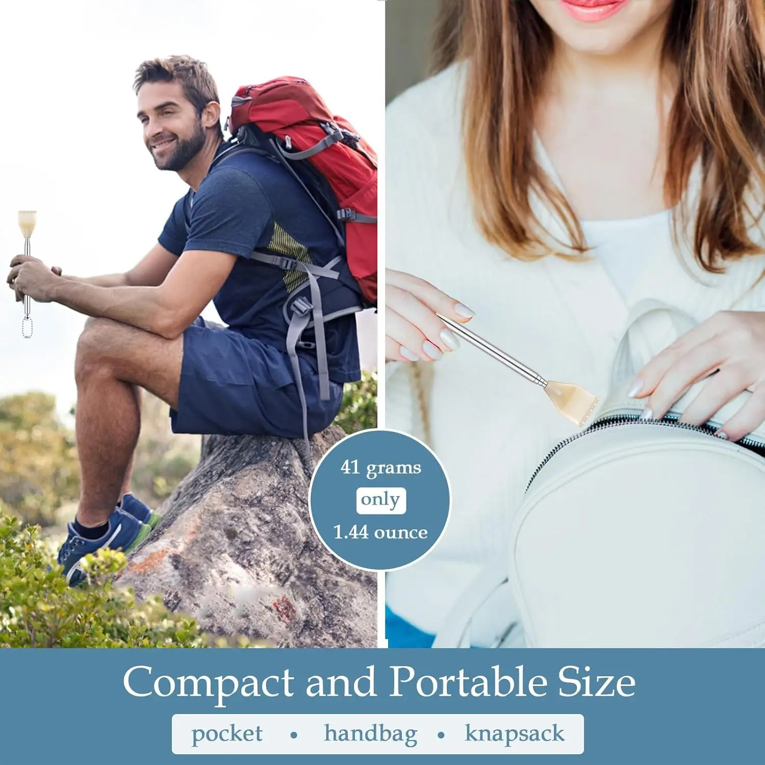 3/10 Pack Stainless Steel Telescopic Back Scratchers Extendable 16.5 to 42cm Bulk Gifts For Men Women Portable Itch Relief Tools