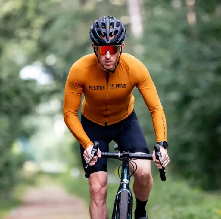 PELOTON DE paříž cyklistika dresy pánské zima tepelný rouno pro cycl šatstvo outdoorové trasa jízdní kolo oblečení