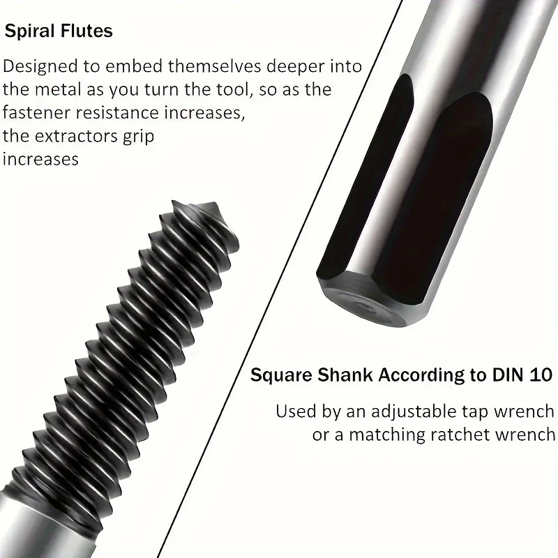 Screw Extractor Metal Drill Bit Set 5/6pcs Damaged Screws Remover Extractor Woodworking Tools Broken Bolt Water Pipe