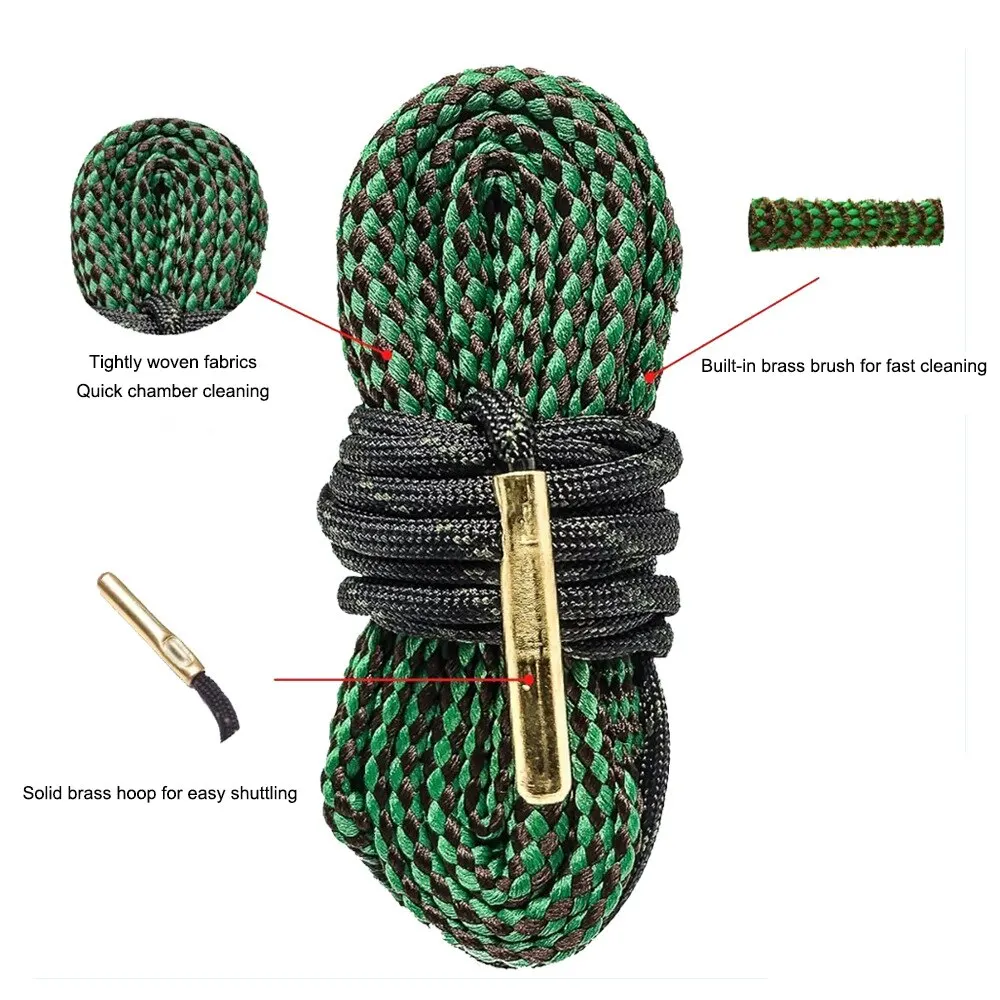 Tactical Cleaning Kit Hunting G01 To G04 Cleaner Barrel Caliber Rope 12ga 20ga .22 .223 .308 7.62x39 Strap Cleaning Kit rifle cleaning kit,gun cleaning kit