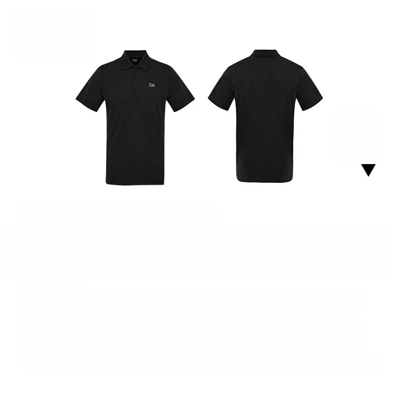  DE5026CS 남성용 통기성 시원한 느낌의 퀵 드라이 폴로 셔츠 야외용 반팔 스탠드 칼라 자외선 차단 낚시 셔츠