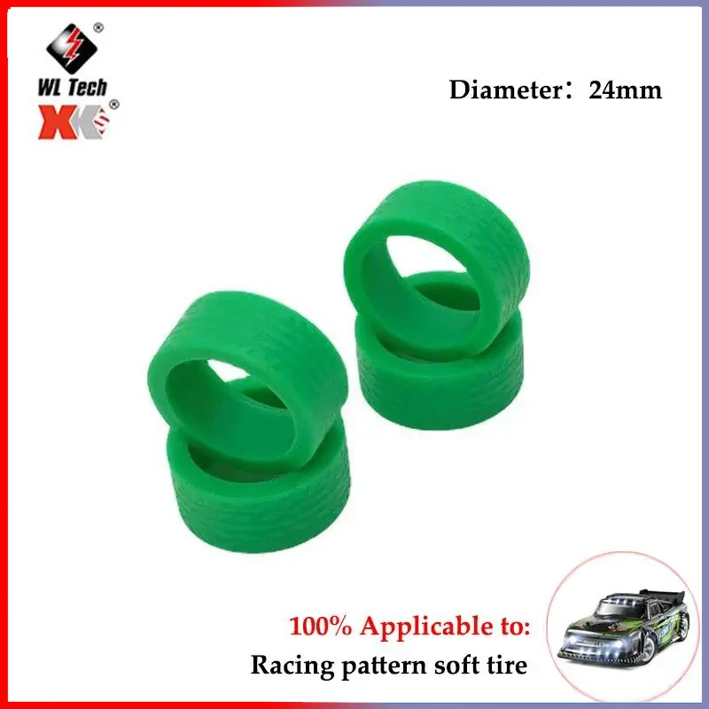 4PCS/lot 27mm Hex Monster Truck Wheel Tires for Wltoys 284131 K969 K989 1/28 Off Road RC Car Upgrade Parts K989-53 Trx4