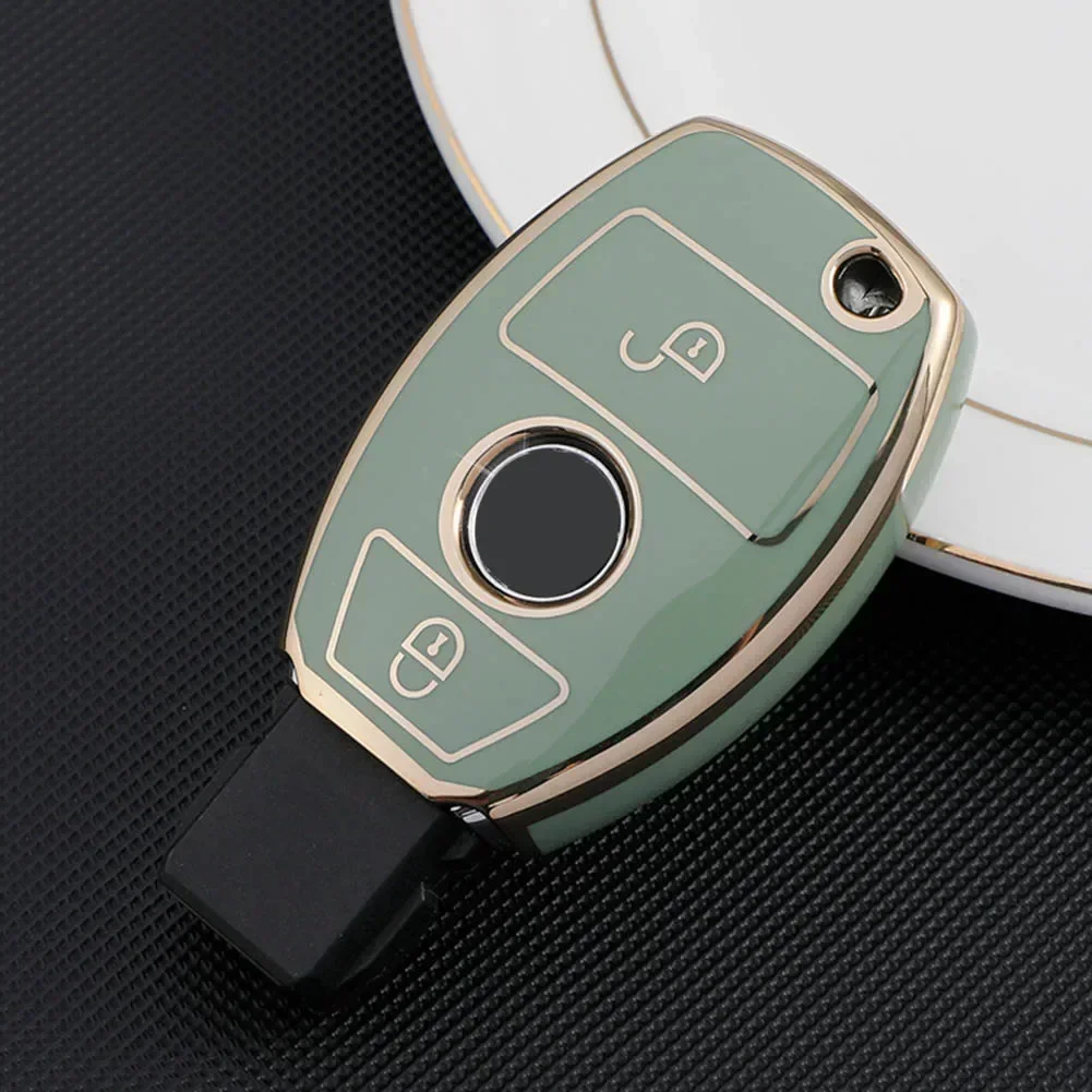 Fob Remote Key Fob Case Cover For Mercedes For Benz A Class W176 B W246 C W204 S204 W205 S205 C205 A205 2 Buttons Protecte Case key case key case cover car key shell flip key fob shell car key chain