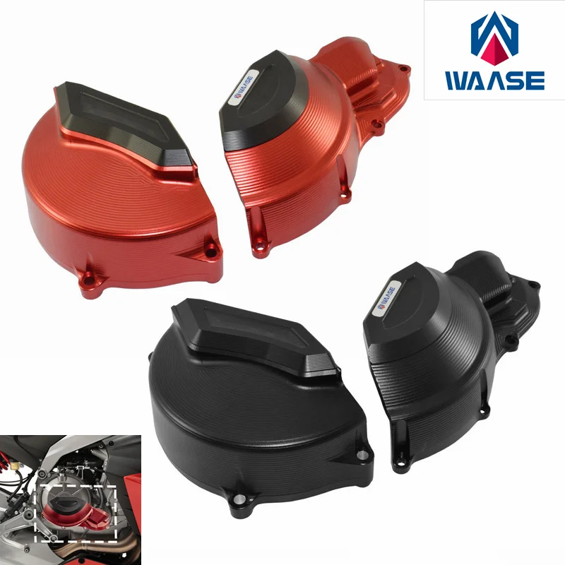 

WAASE RS660 Engine Guard Stator Case Cover Slider Falling Protector For Aprillia RS 660 2020 2021 2022 2023