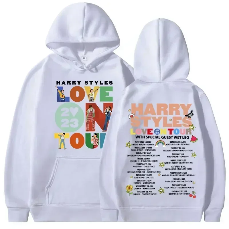 Harajuku Hip Hop Oversized Hoodies Unisex Y2k Clothes Long Sleeve Hooded Sweatshirts Streetwear 3XL Love on Tour Concert Hoodie 3