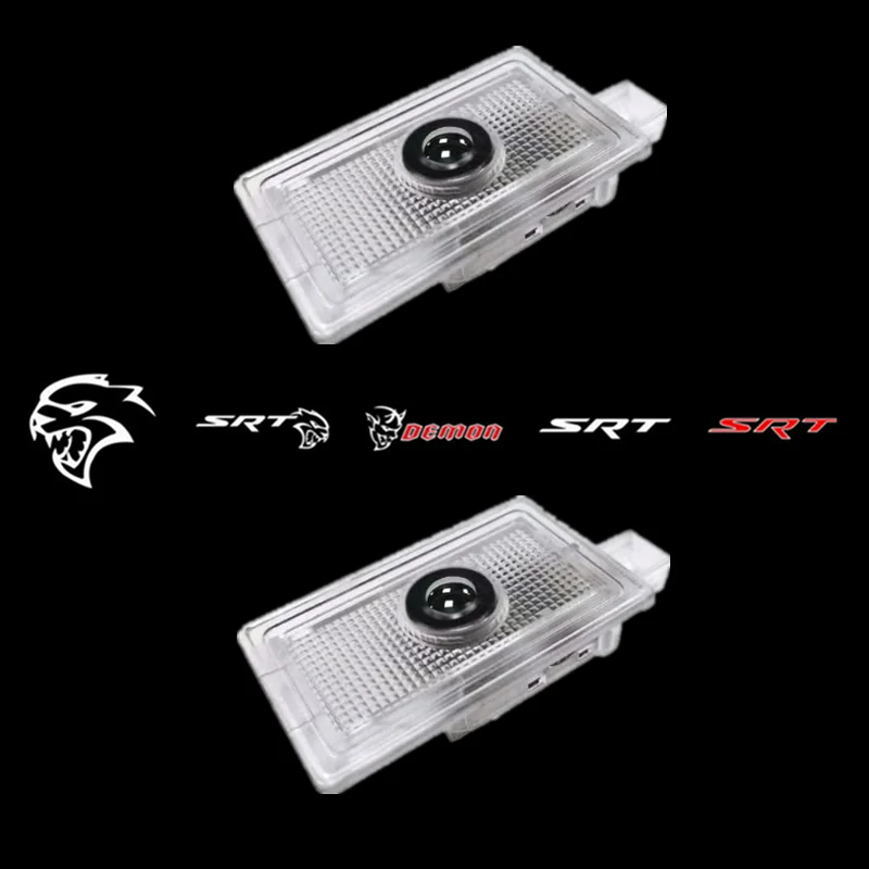 2Pcs Car Door Welcome Light Led Proiettore Shadow Ghost Lights Per Dodge Charger Avenger Magnum Srt Hellcat Accessori Auto