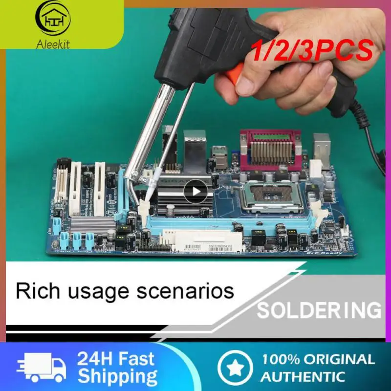 

1/2/3PCS Electric Soldering Iron 110V/220V 60W Hand-Held Internal Heating Automatically Send Tin Gun Welding Repair Tools