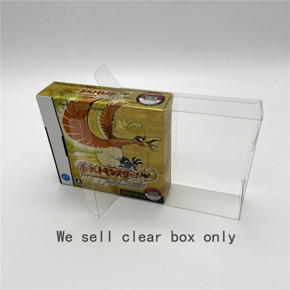 

100PCS Transparent Display PET plastic box For NDS Japan US version game Protection storage cover