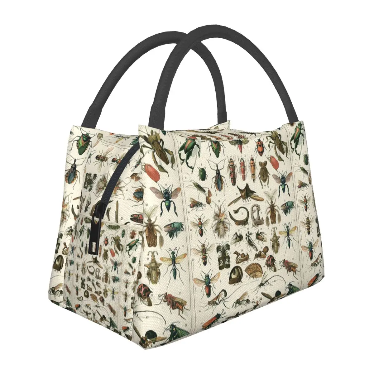 

Insects Lunch Bags Insulated Bento Box Portable Lunch Tote Picnic Bags Cooler Thermal Bag for Woman Kids Office